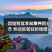 因地制宜发展康养新业态 推动旅居目的地建设(图2) 因地制宜发展康养新业态 推动旅居目的地建设(图2)