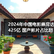 2024年中国电影票房达425亿 国产影片占比超七成（图2）