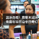 蓝冰奇观！赛里木湖冰雪嘉年华开启冬日奇幻之旅（图1）