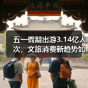 五一假期出游3.14亿人次,文旅消费新趋势如何激发市场活力?(图1) 五一假期出游3.14亿人次,文旅消费新趋势如何激发市场活力?(图1)