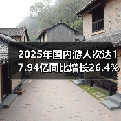 2025年国内游人次达17.94亿同比增长26.4%:旅游市场复苏趋势如何?(图3) 2025年国内游人次达17.94亿同比增长26.4%:旅游市场复苏趋势如何?(图3)