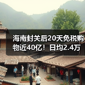 海南封关后20天免税购物近40亿!日均2.4万人消费超1.6亿(图2) 海南封关后20天免税购物近40亿!日均2.4万人消费超1.6亿(图2)