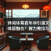 休闲体育嘉年华引爆文体旅融合?智力竞技与文化体验亮点抢先看(图2) 休闲体育嘉年华引爆文体旅融合?智力竞技与文化体验亮点抢先看(图2)