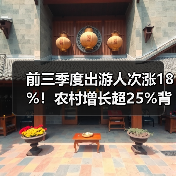 前三季度出游人次涨18%！农村增长超25%背后原因？（图2）