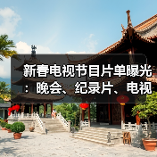 新春电视节目片单曝光：晚会、纪录片、电视剧亮点全解读（图4）