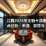 江西2026年文物十项重点任务:申遗、普查与保护并重(图2) 江西2026年文物十项重点任务:申遗、普查与保护并重(图2)
