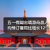 五一假期出境游商品人均预订量同比增长12%（图2）