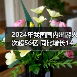 2024年我国国内出游人次超56亿 同比增长14.8%(图1) 2024年我国国内出游人次超56亿 同比增长14.8%(图1)