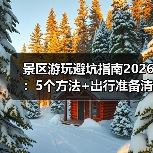 景区游玩避坑指南2026：5个方法+出行准备清单（图2）