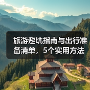 旅游避坑指南与出行准备清单,5个实用方法助你畅玩(图2) 旅游避坑指南与出行准备清单,5个实用方法助你畅玩(图2)