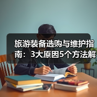 旅游装备选购与维护指南:3大原因5个方法解决常见问题(图1) 旅游装备选购与维护指南:3大原因5个方法解决常见问题(图1)