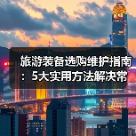 旅游装备选购维护指南:5大实用方法解决常见问题(图2) 旅游装备选购维护指南:5大实用方法解决常见问题(图2)