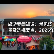 旅游要闻知识:常见场景及选择要点,2026年必备资讯(图3) 旅游要闻知识:常见场景及选择要点,2026年必备资讯(图3)