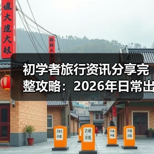 初学者旅行资讯分享完整攻略：2026年日常出行前必做的5步准备